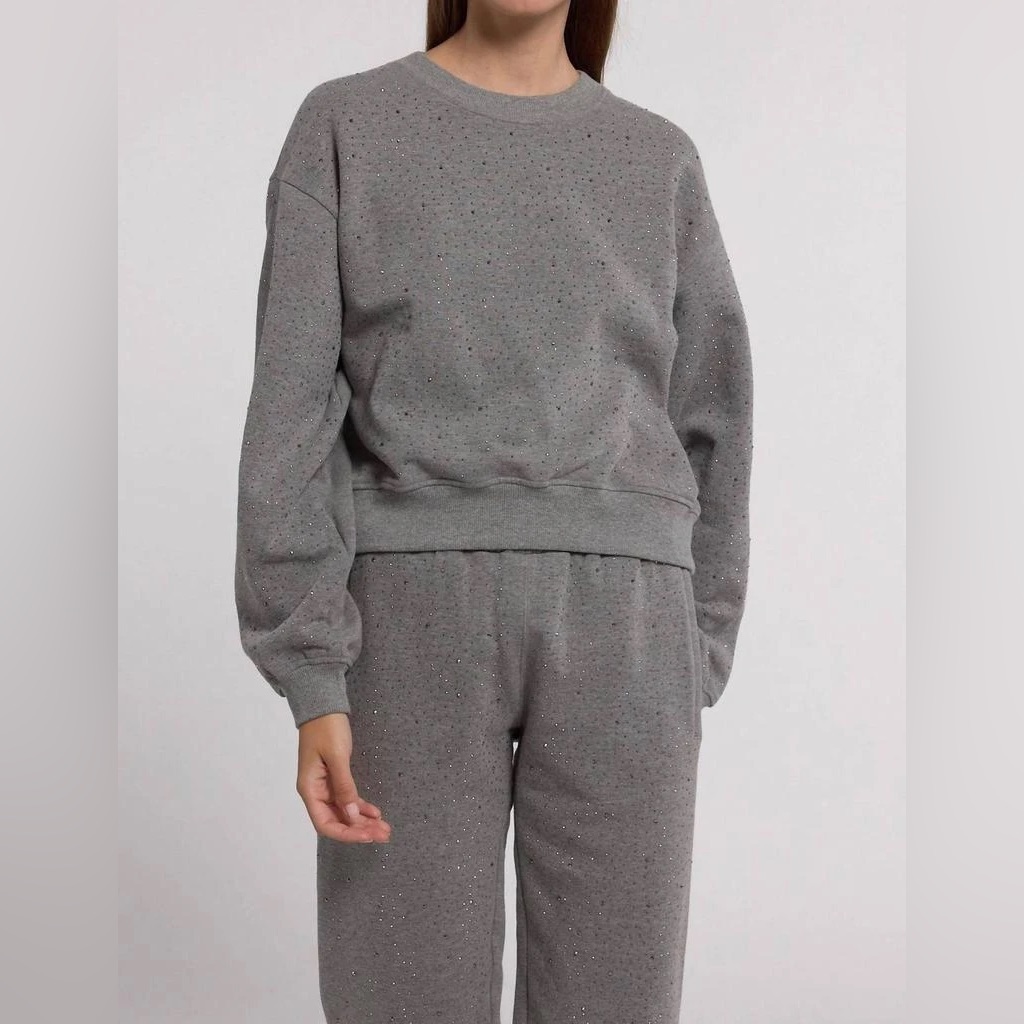 Generation Love Colby Sequin Sweatshirt - Grey
